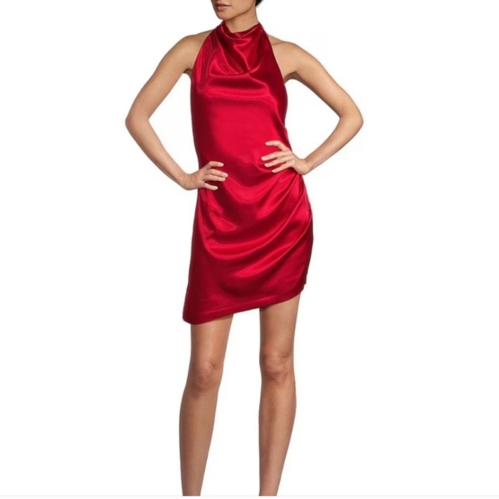 NWT Gianni Bini Peyton Vibrant Red Backless Mini Dress